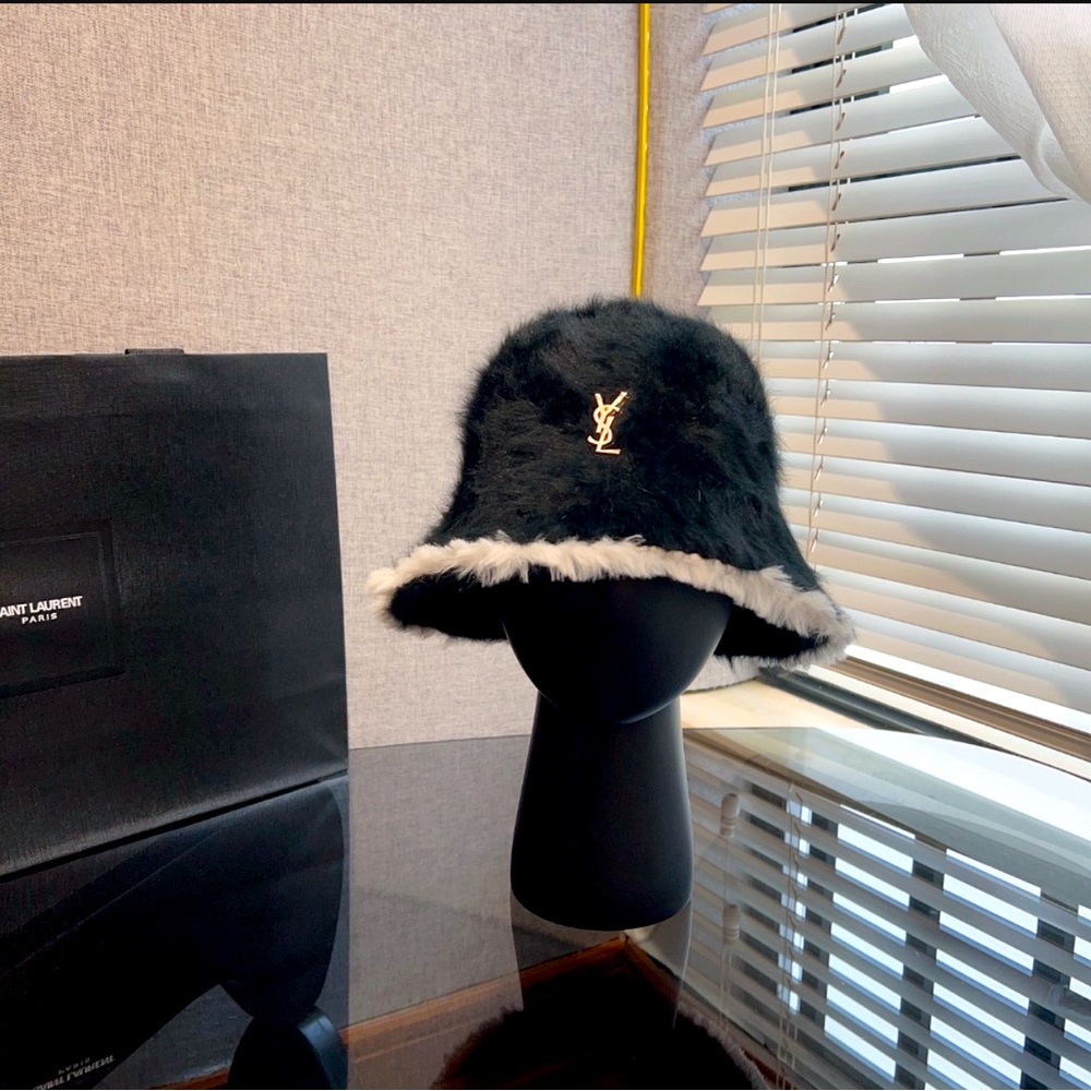 YSL Fur Bucket Hat